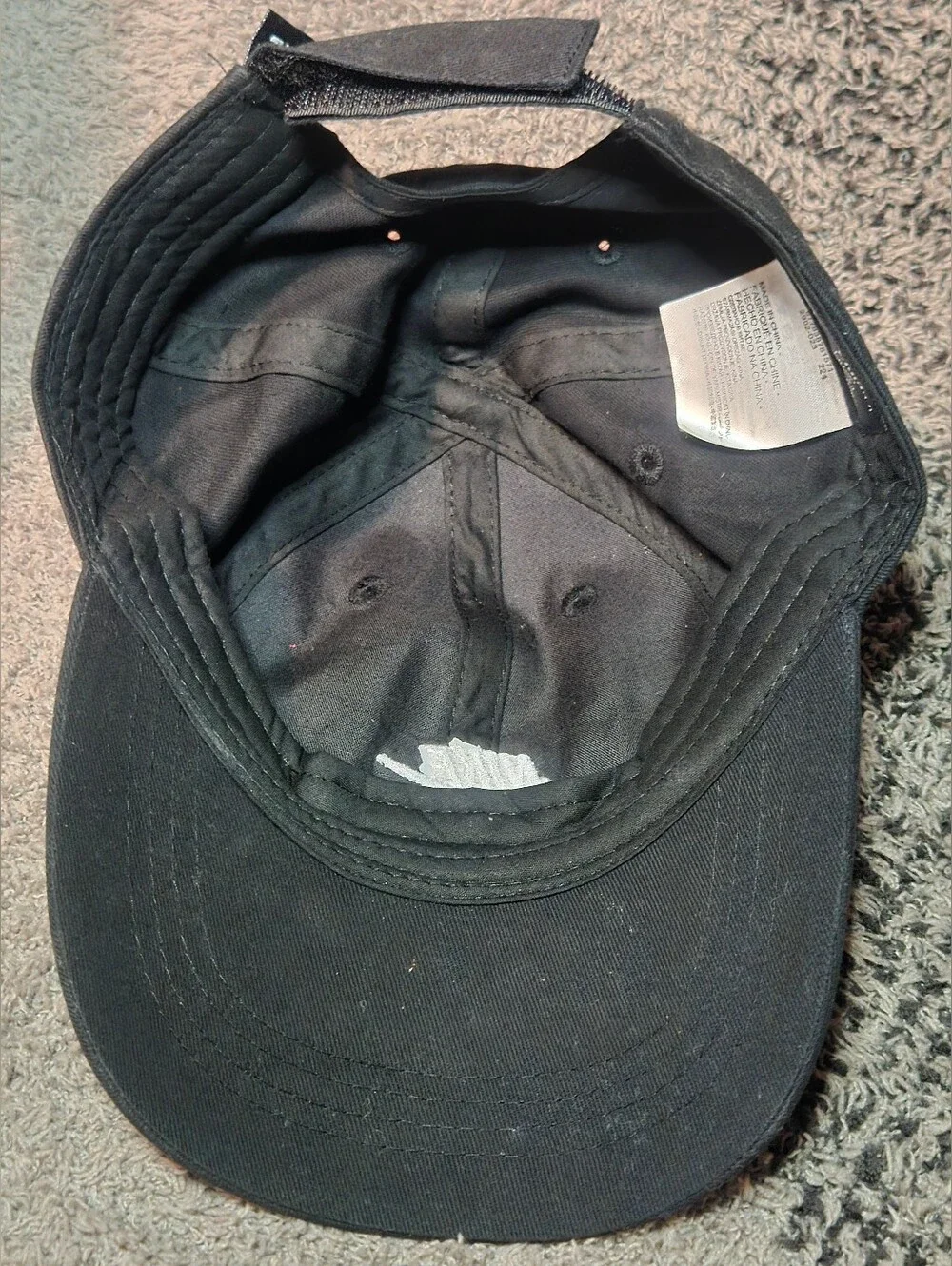 GUC Nike Kids Club Cap Black Baseball Hat Size 4-7 & Adjustable